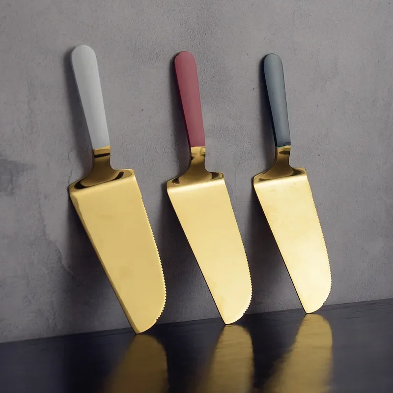 Stainless Steel Cake Shovel Knife Suitable Pie Pizza Cheese Divider Knives Portable Kitchen Baking Tools Household Accessories