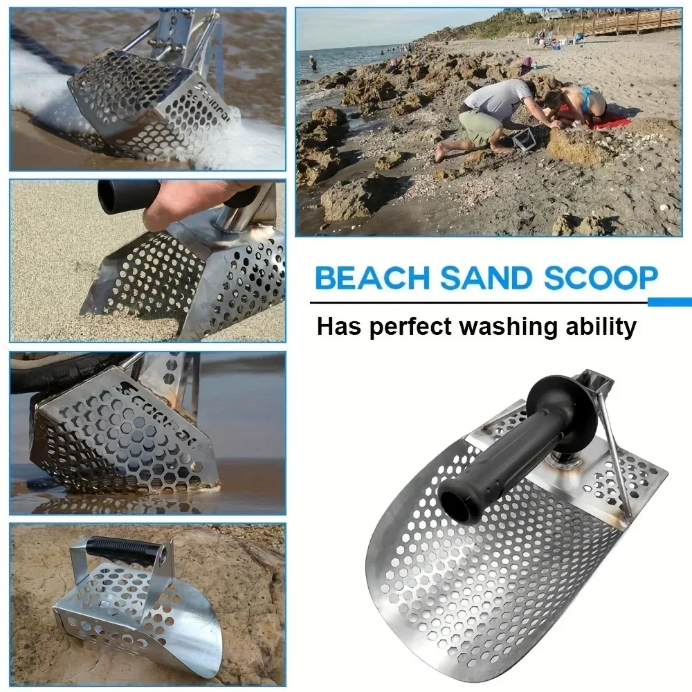Hot Sell Sand Scoop for Metal Detecting Metal Detector Beach Finds Scoop Equipment Garden Gadgets Utensils Supplies Sand Scoop 3
