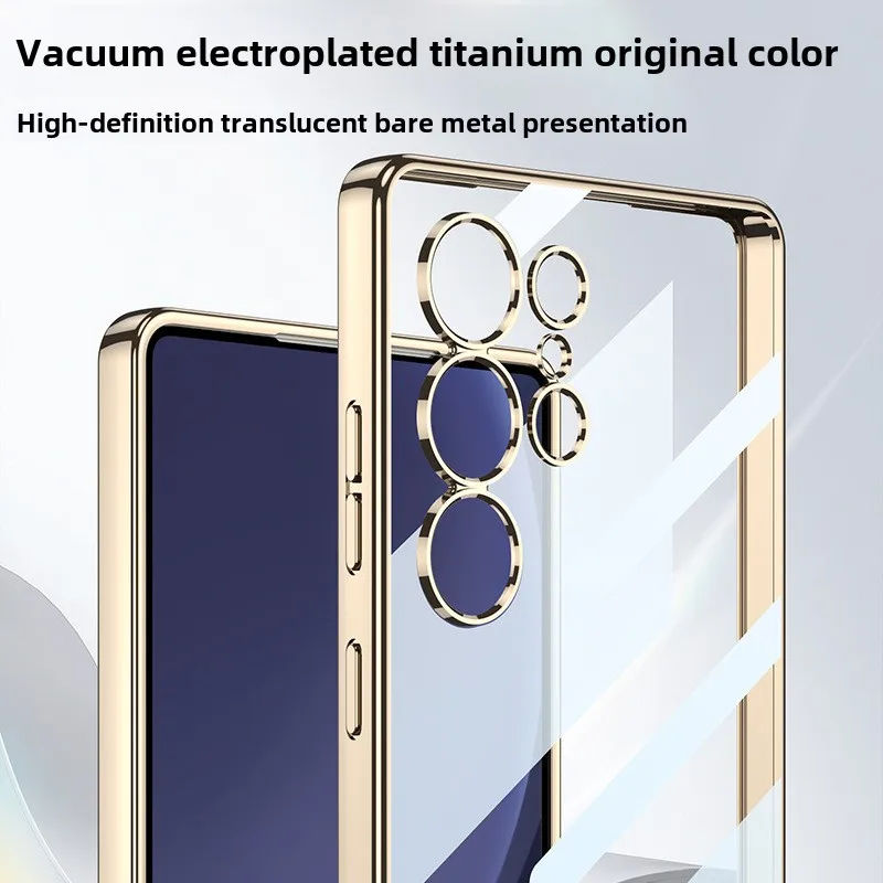 Electroplated Wireless Charging Protective Phone Case - Solid Color Hard Shell Cover