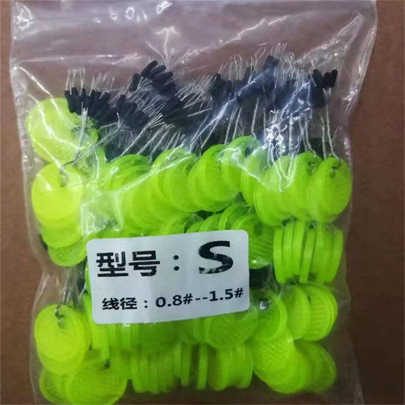 Space Beans Rubber Carp Fishing Equipment Rubber Oval Stopper Fishing Float Bobber Float Line Stops 120pcs