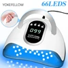 66LED UV LED Nail Dryer For Drying Nail Gel Polish Portable Design With Large LCD Touch Screen Smart Sensor Nail Lamp Home Use 1