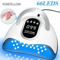 66LED UV LED Nail Dryer For Drying Nail Gel Polish Portable Design With Large LCD Touch Screen Smart Sensor Nail Lamp Home Use 1