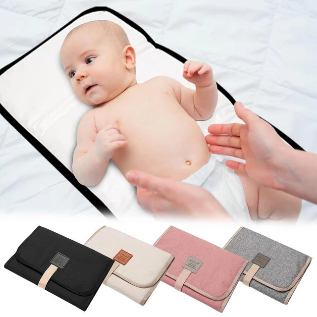 Tapis à Langer Bébé Portable Pliable Etanche pour Changer les Couches -  Vêtements de Bébé