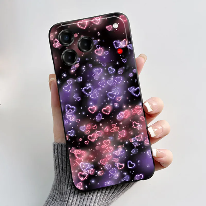 Luxury Cute Love Rabbit Black Silicone Soft Phone Case Cover