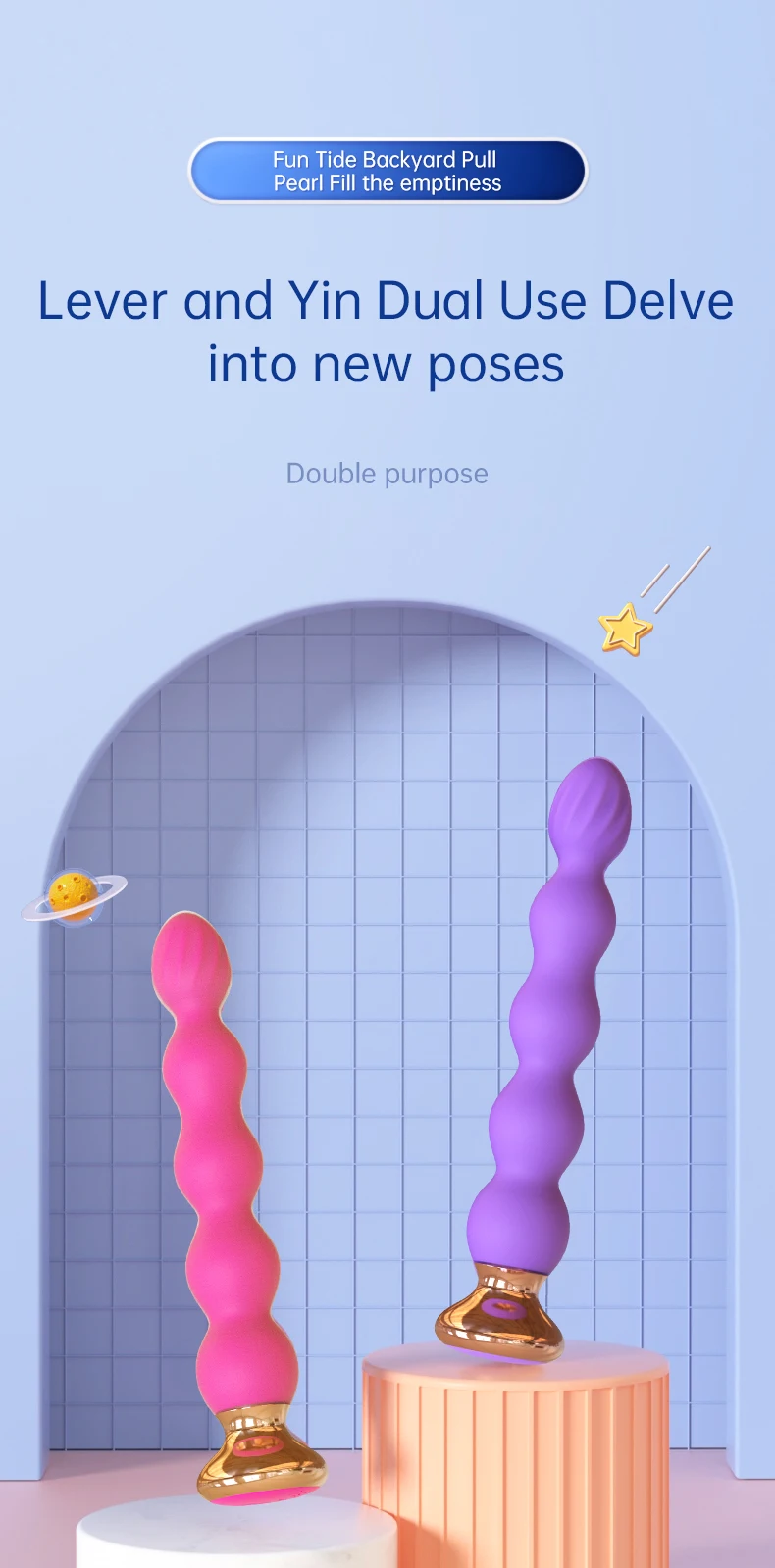 Vibratore perle anali butt plug massaggiatore prostatico_voghion.com