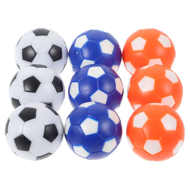 9pcs Table Soccer Balls Foosball Table Balls Replacement Colorful Tabletop Game Soccer Balls Game Balls Table Game Props 2.8cm