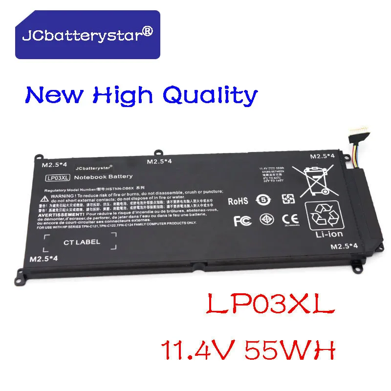 Jc Nuova Batteria Per Laptop Lp03Xl Per Hp Envy 14-J 15T M6-P Envy 15-Ae015Tx Ae016Tx Ae018Tx M6-P113Dx P013Dx Hstnn-Db7C Db6X