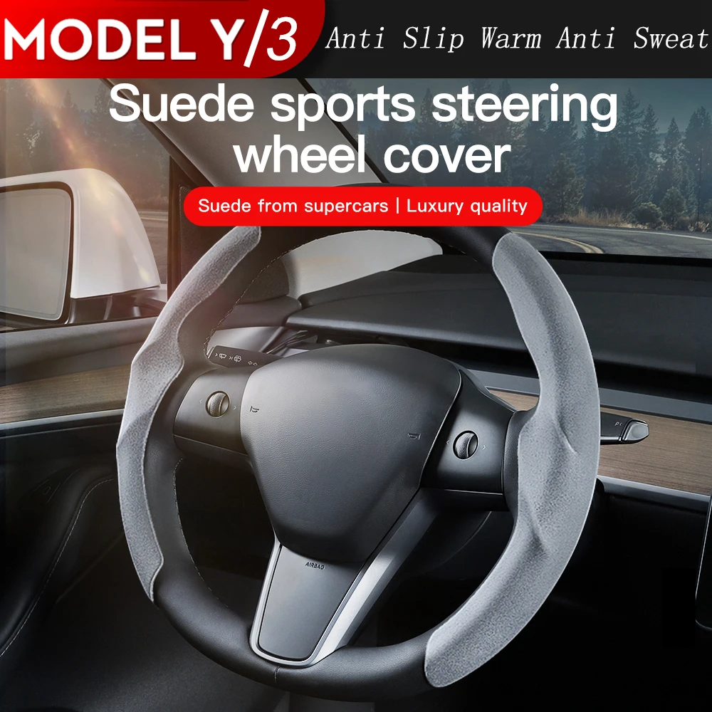 forTeslaSteeringWheelCoverModel3Highland2024ModelY2023S