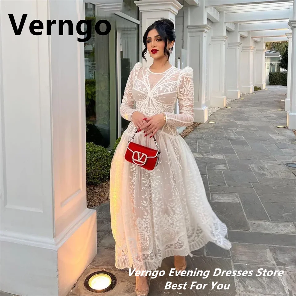 green emerald velvet dress Long Evening Dresses Appliques Tulle Slit Party Dress – TANYA BRIDAL main image 1
