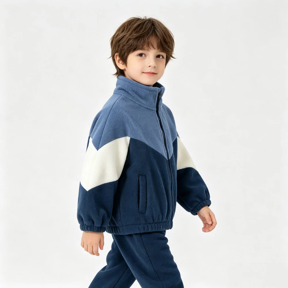 Boys Jackets for Kids 1 to 2 3 4 5 6 7 Years Winter Toddler Boy Polar Fleece Thicke Warm Outerwear Zipper Coats Children Clothes - 3