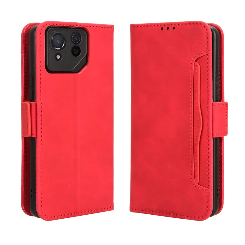 Per Asus Rog Phone 8 Custodia In Pelle Con Chiusura A Portafoglio Book Flip Multi-Card Slot Holder Cover Per Asua Rog Phone 8 Pro Phone Bags