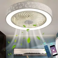 50 CM Ceiling Fans with Lights 6 Speeds APP+Remote Control Iron Fan Light Led 3 Color Dimmable Bedroom Living Room Fan Lamp 1