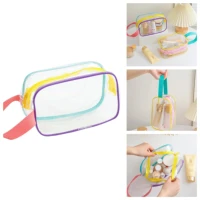 Women Swimming Bag Waterproof Handbags Transparent PVC Plastic Pool Beach Makeup Organizer Toiletry Storage PVC Bag 1