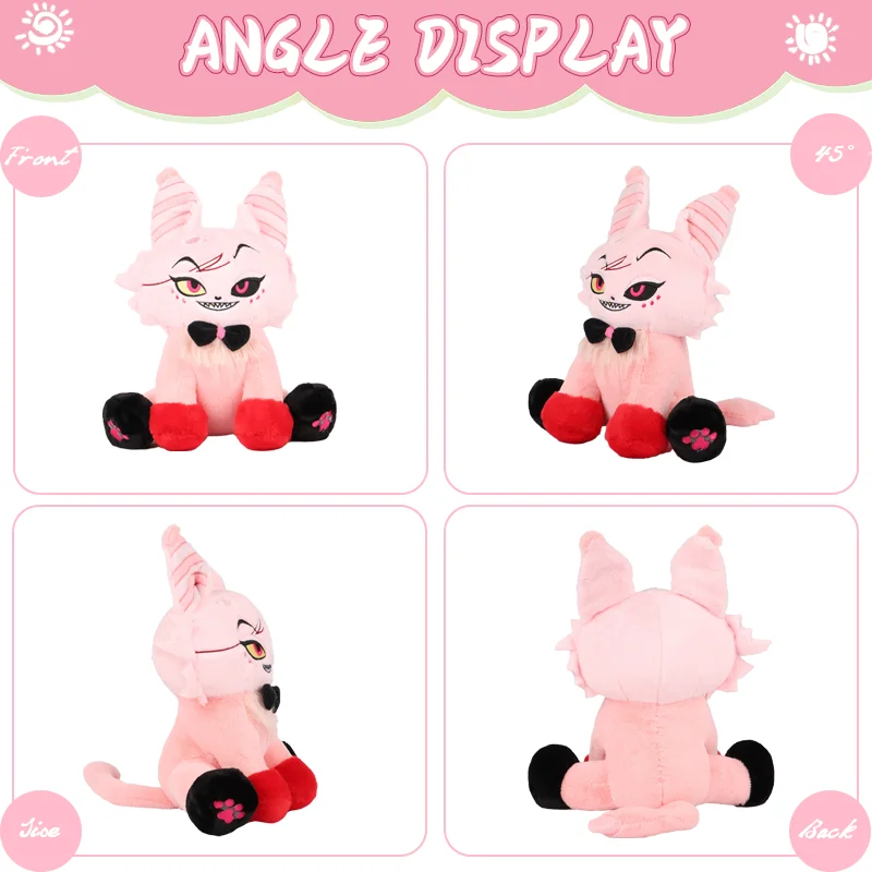 New Cat Plush Toy Soft Stuffed Anime Figure Angle Husk Doll Cute Home Decoration Throw Pillow Kids Fans Girlfriend Birthday Gift 3