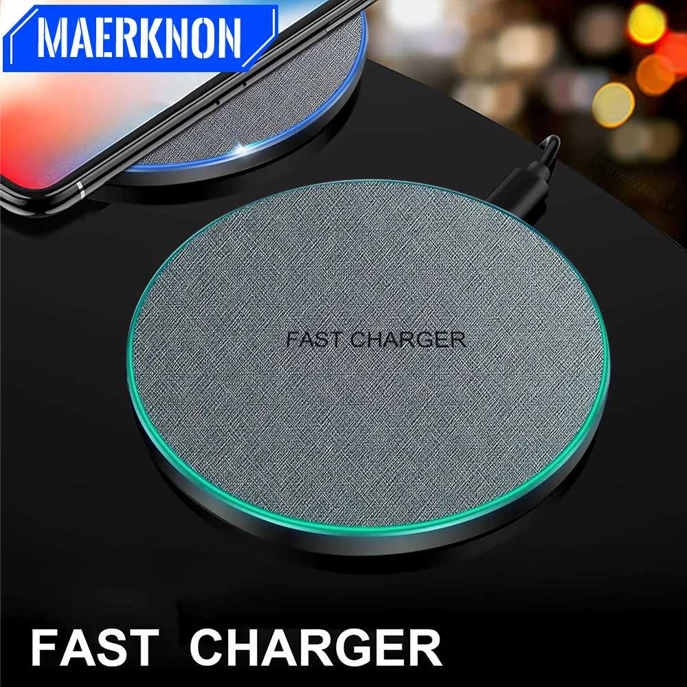 

30W Wireless Charger Phone Pad For iPhone 14 13 12 11 Pro XS X Induction Type C Fast Charging Pad Phone for Samsung S22 Xiaomi