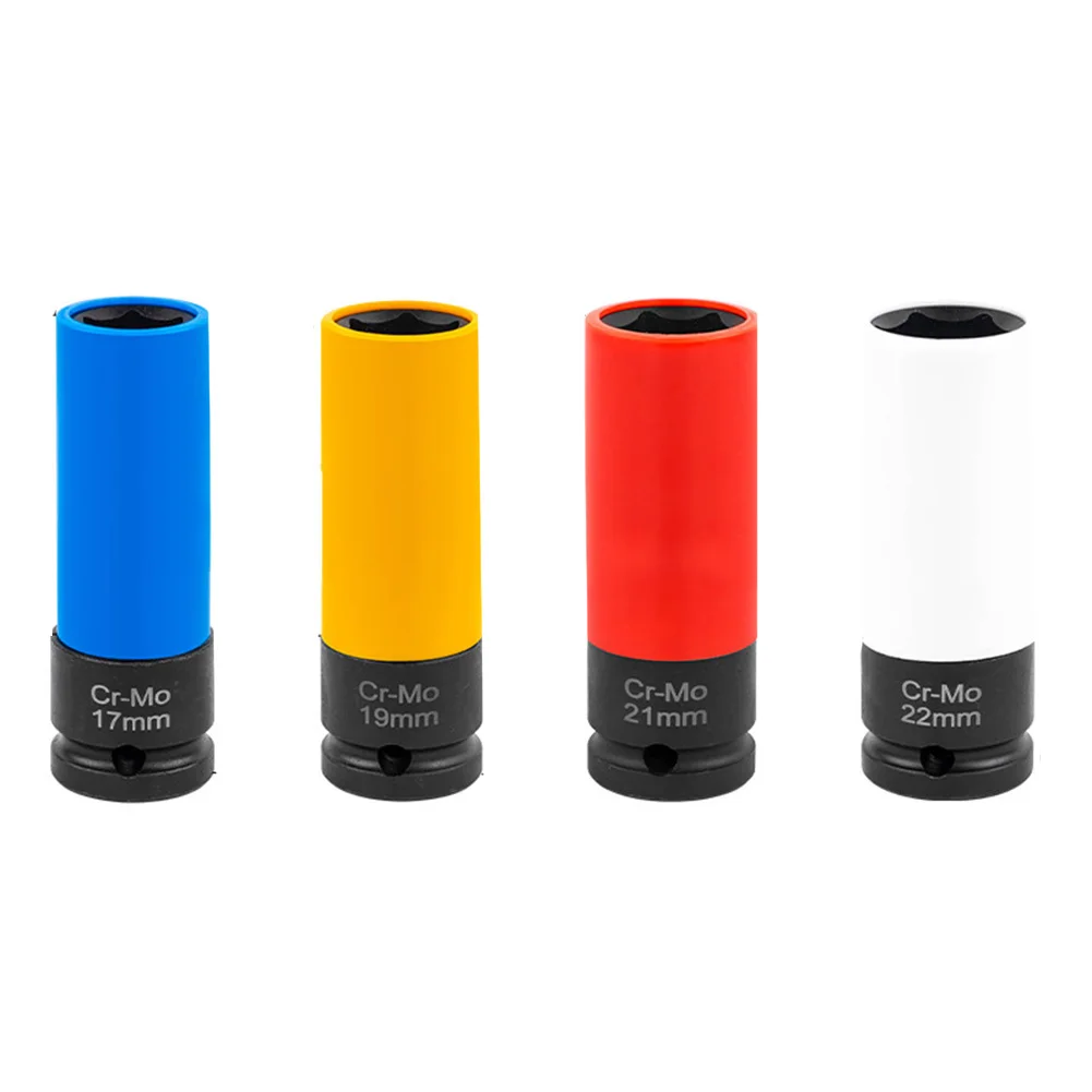 

Brand New Wrench Socket Socket Wrench 1/2\\\\\\\" Drive Socket 86mm Length Blue/yellow/white/red Chrome-molybdenum Steel