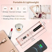 Bigoudi sans fil pour vagues et boucles, écran LCD portable, 6 réglages de chaleur et minuteries, voyage et usage domestique, bigoudi automatique sans fil 4