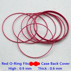 Waterproof Red Gasket O - Ring Set (Dia 25 - 40MM) for Watch Case Back Cover (29.5x0.9x0.6MM)