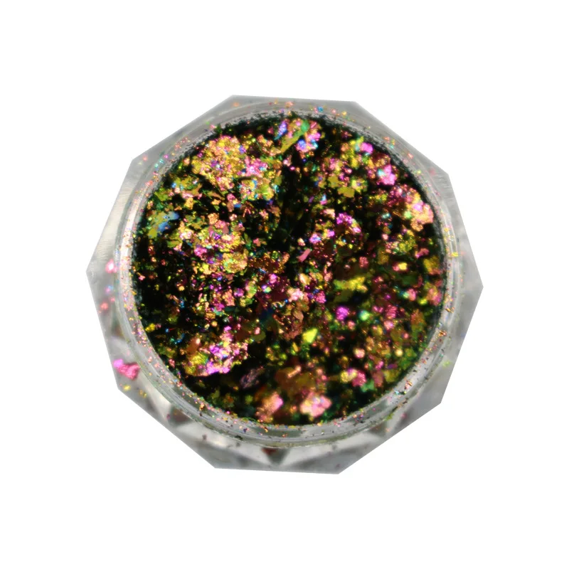 Jars Brocade Cloud Nail Chrome Discoloration Effect Shine Chameleon Nail Decoration Powder Colorful Flakes Glitter Powder nail powder nail flakes nail glitter nail decoration nail decorations