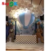 Sayok 3/5ft Large Inflatable Hot Air Balloon PVC Inflatable Strips Balloon no Frame for Advertising Event Birthday Party Decor 2