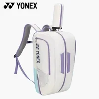YONEX High Quality Badminton Racket Sports Backpack Leather Tennis Shoulder Bag 4-6 Pieces Racket Backpack Multifunctional Fit 2