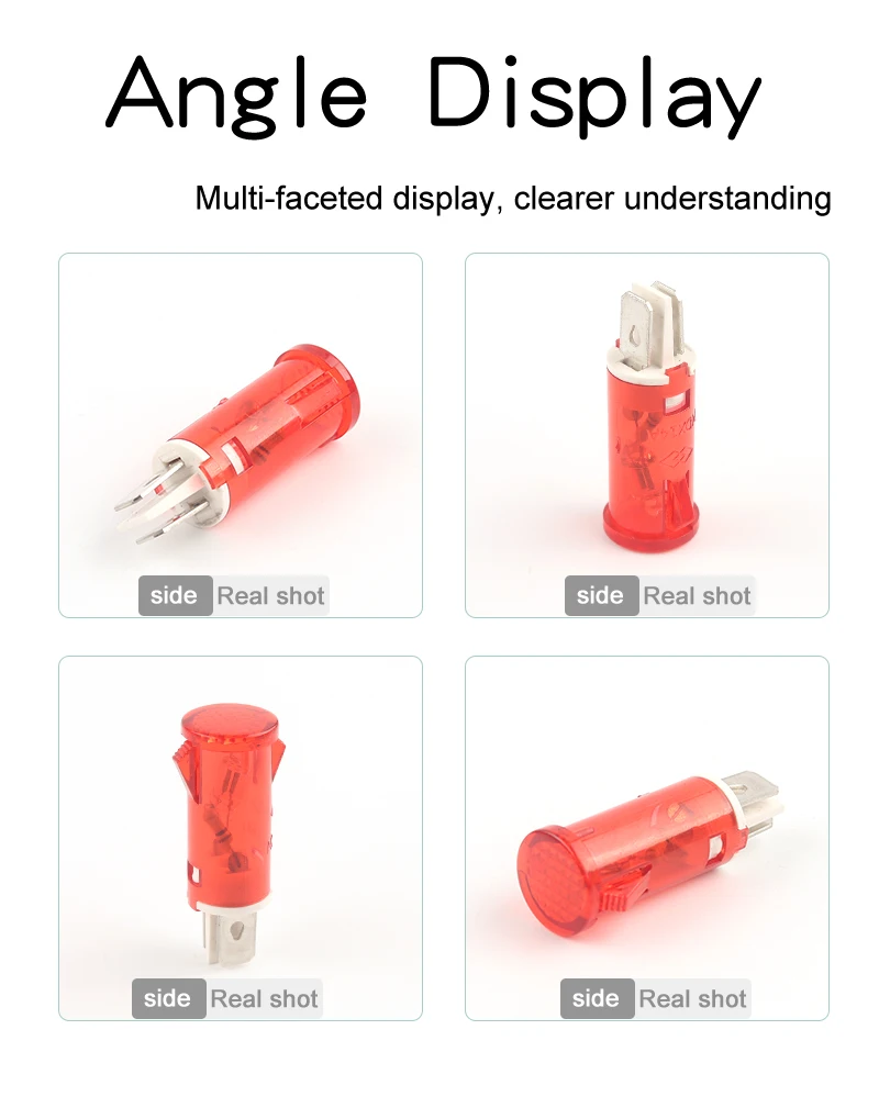 10Pcs MDX-11A Kunststoff Anzeige Licht 12/24/220/380V Karte Typ Anzeige Licht Gefrierschrank power Indikatoren Rot Grün Gelb Licht – Detail 6