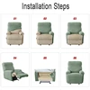 Corn grid Jacquard Recliner Sofa Cover Elastic Armchair Case Anti-Dust Sofa Covers Non-Slip Lazy Chair Cover For Living Room 6