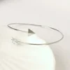 FSUNION 2025 New Arrival Punk Open Adjustable Arrow Cuff Bracelets for Women Fashion Simple Gothic Wrist Feather Bangles Jewelry 2