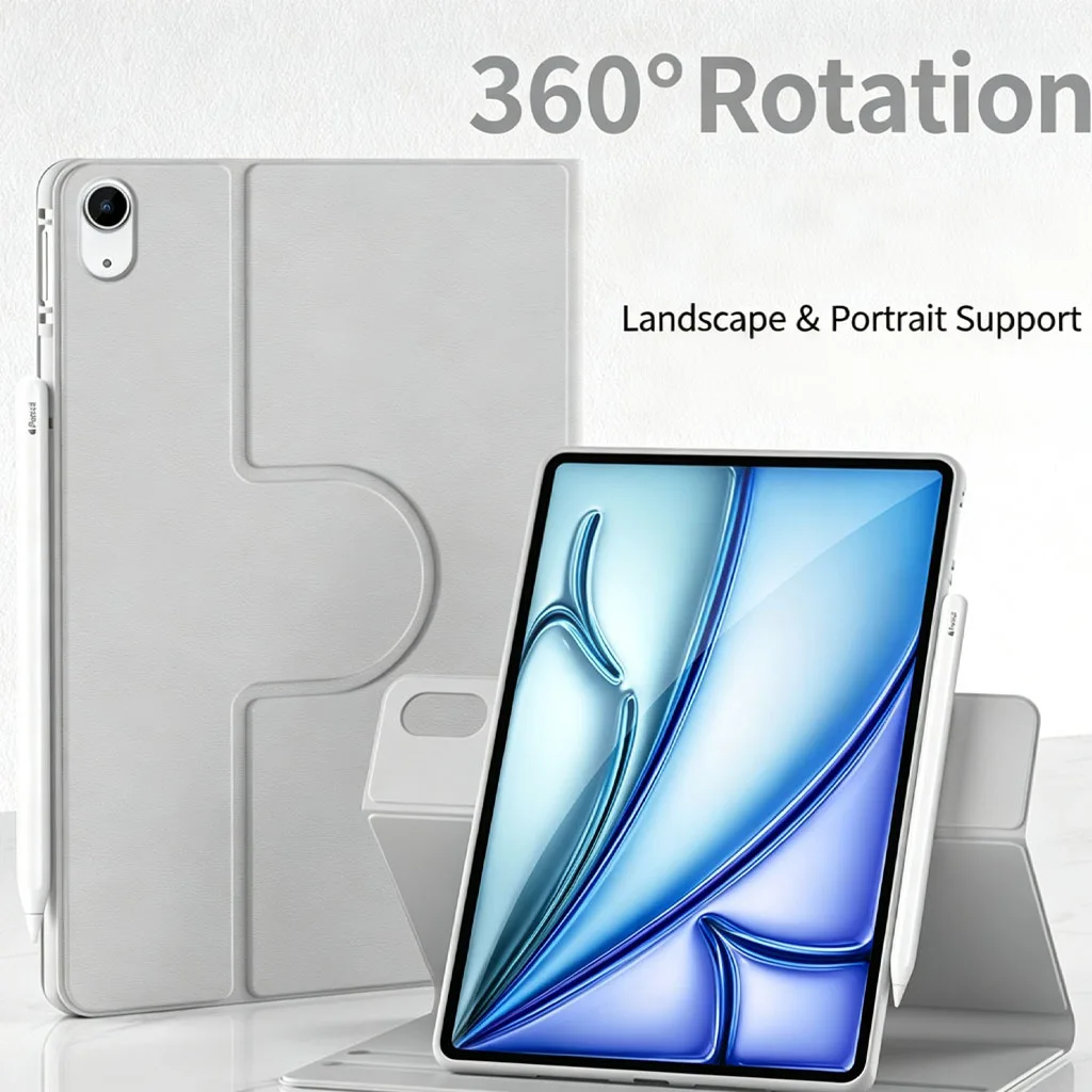 Universal 360° Rotating Tablet Cover with Versatile Viewing Angles