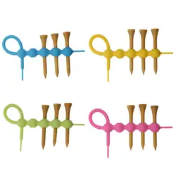 golf professional tees Holder Tea Holder Golf Ball Holder with 4 Pieces. Wood golf professional tees