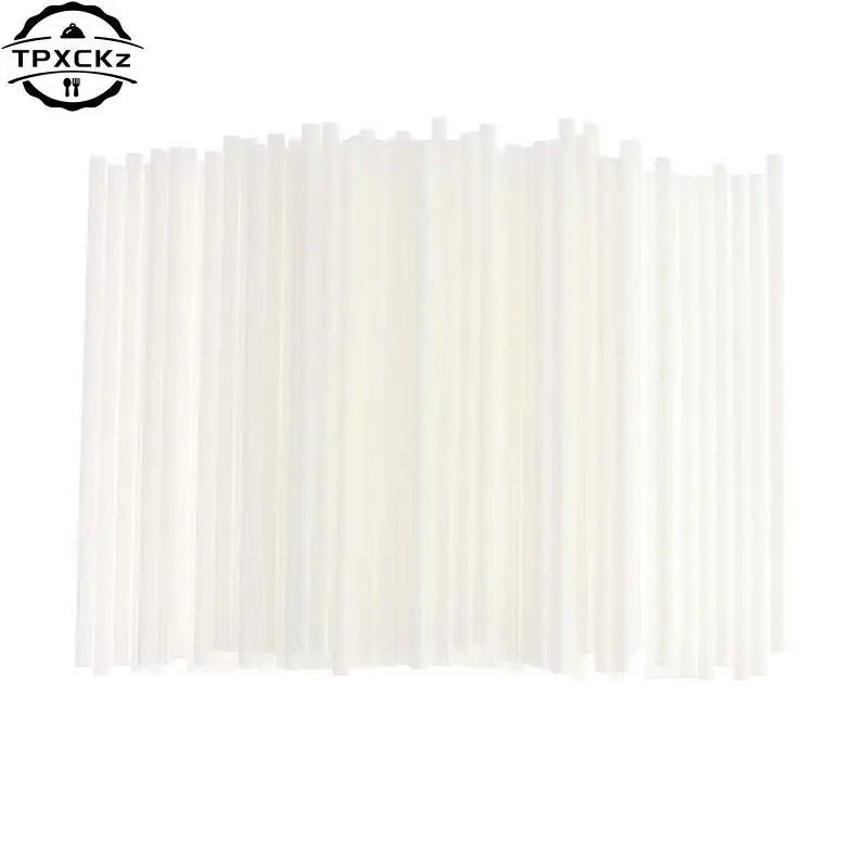 Lollipop Sticks 8/10/15/20cm White Paper Solid Core 100Pcs For Chocolate Candy Sticks Cake Pop DIY Baking Accessories lollipop sticks