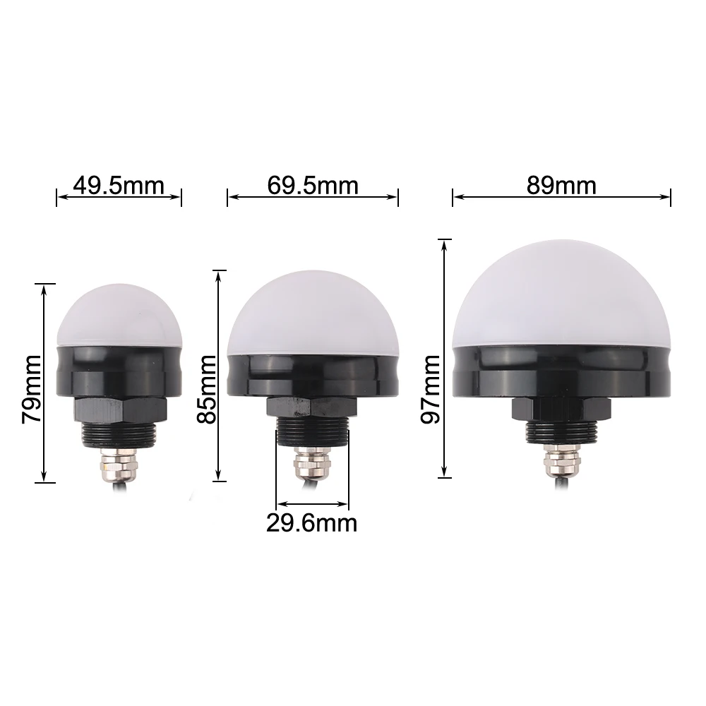 50 mm70mm 90mm PB Series Industrial Stack Light Multi Color LED segnale di allarme attenzione luce per macchinari Steady/Flash Light DC24V