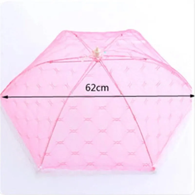 Mesh Portable Umbrella Style Food Cover Anti Fly Mosquito Tent Umbrella For Picnic Home Kitchen
