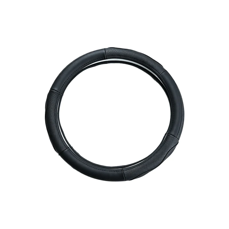 Coprivolante per auto – Cuciture nere, diametro esterno 38 cm, antiscivolo e resistente all'usura, presa confortevole - Image 6