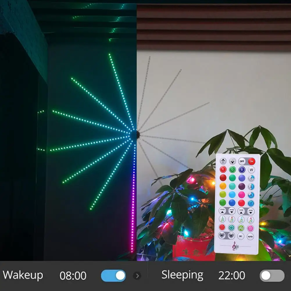 

1 комплект, Светодиодная лента RGB для ночного освещения