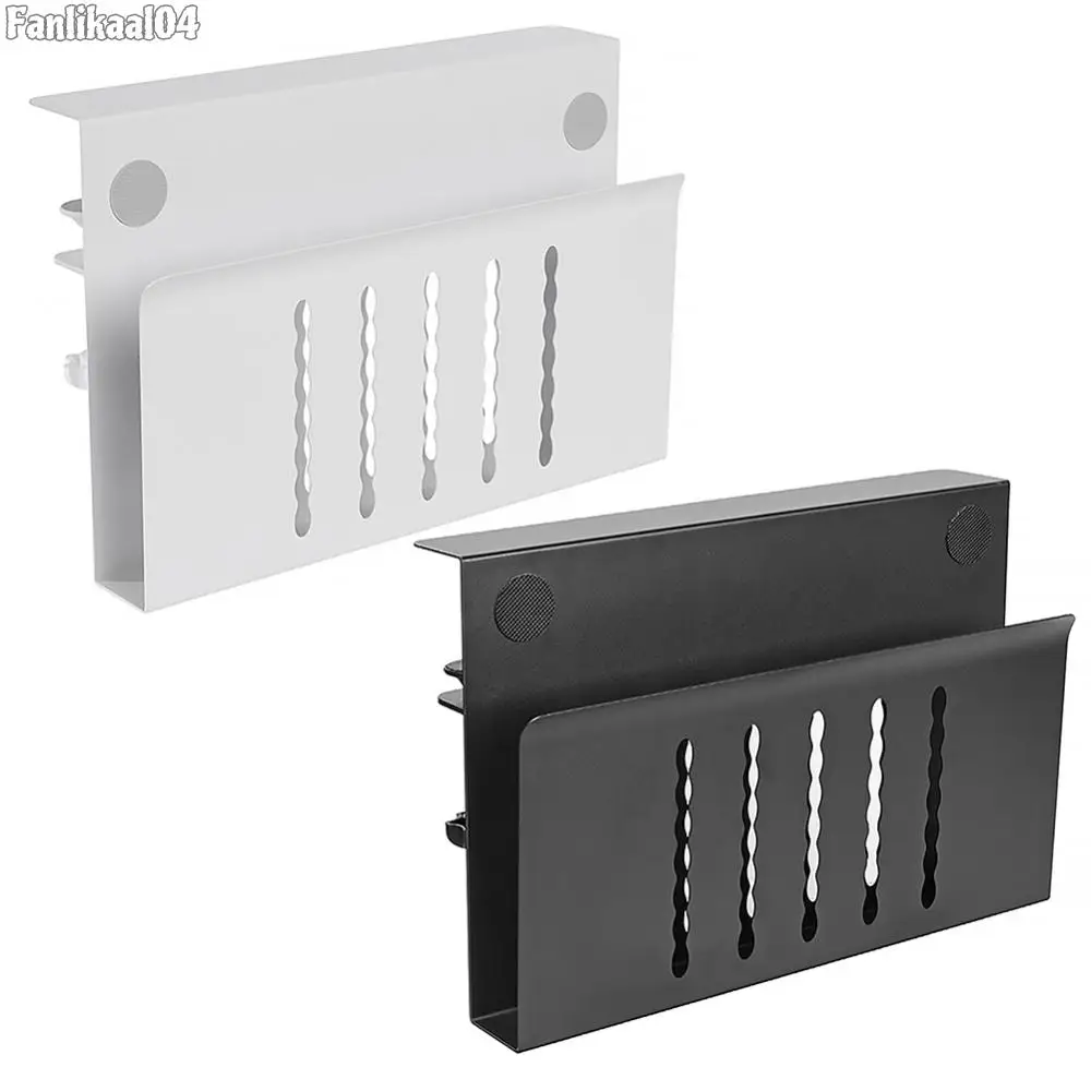 책상 옆 수납 정리함 무타공 책상 아래 노트북 거치대 사무용품 및 스튜디오 필수품용 노트북 데스크 마운트