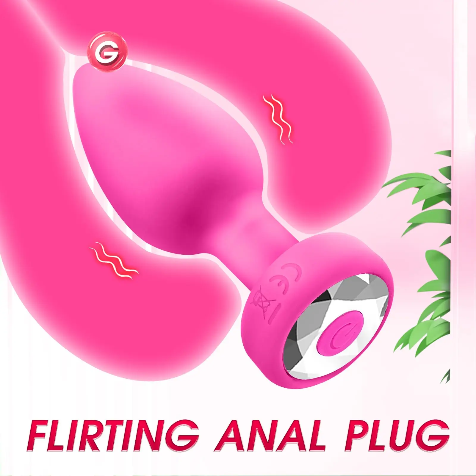 Plug anal vibrant, sextoy pour adultes avec application et télécommande, vibromasseur clitoridien, 10 modes de vibration pour hommes, femmes et couples_voghion.com