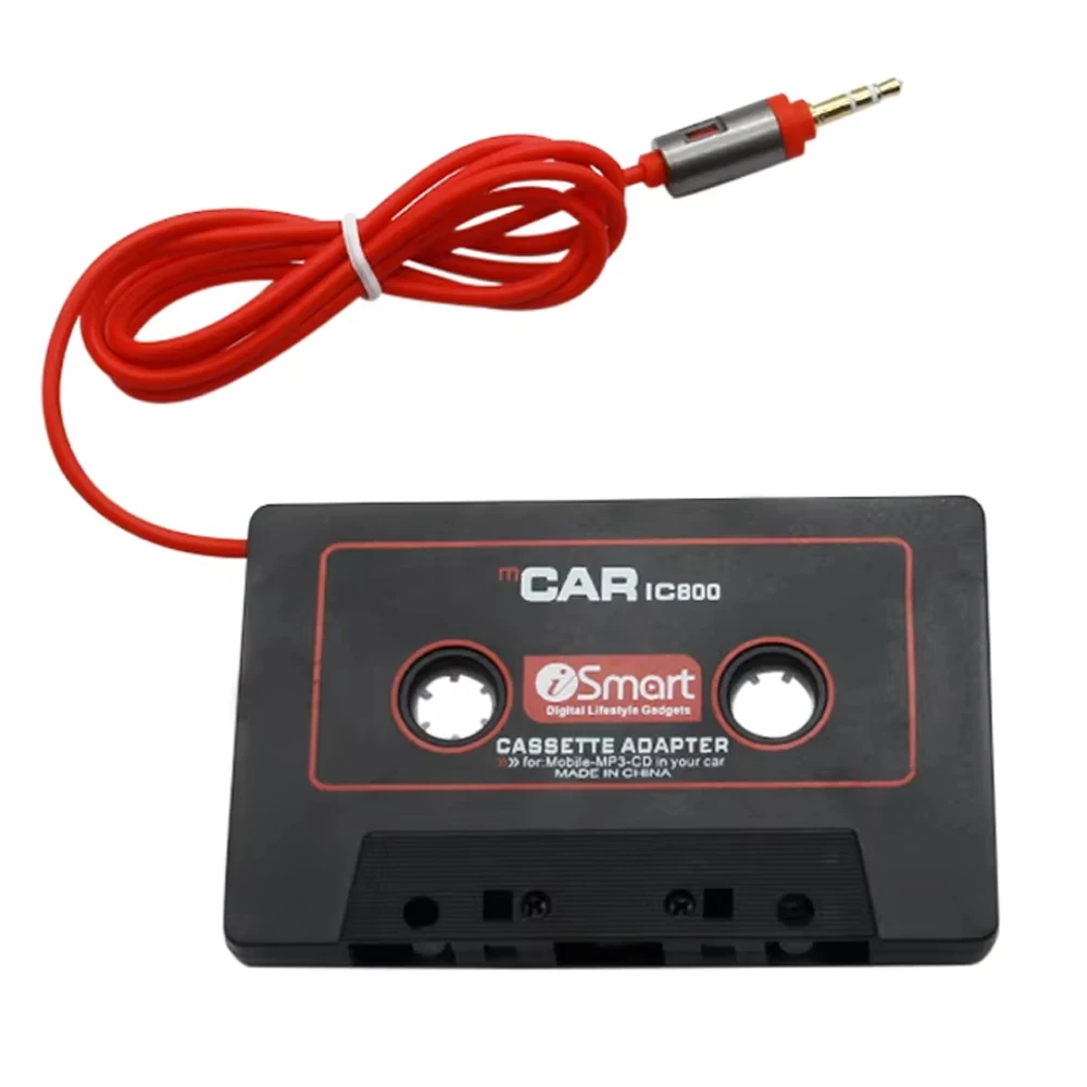 Kebidumei Car Cassette Player Tape Adapter Cassette Mp3 Player Converter For iPod For iPhone MP3 AUX Cable CD 3.5mm Jack