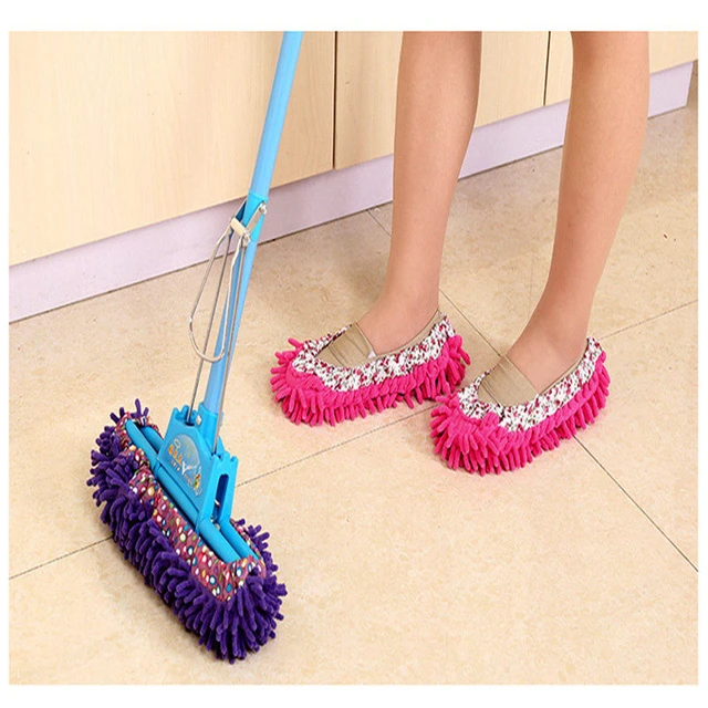 Zapatillas para limpiar el suelo, mopa para limpiar el suelo, 2 piezas -  AliExpress