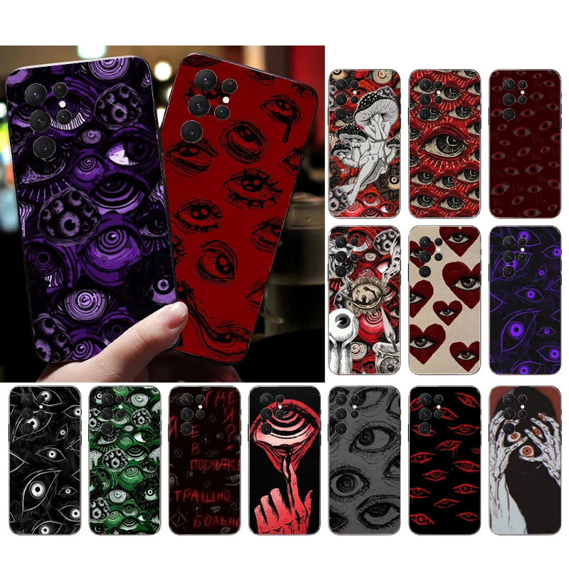 

Eye Art Phone Case For Samsung S23 S22 S21 S20 Ultra S20 S22 S21 S10E S21 S20 FE S10 Plus