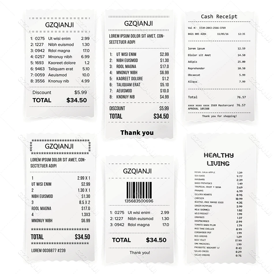 Universal Paper 80x40mm Thermal Receipt Paper for All Mini 80mm Inkless Wireless Bluetooth USB Thermal POS Receipt Printer Paper