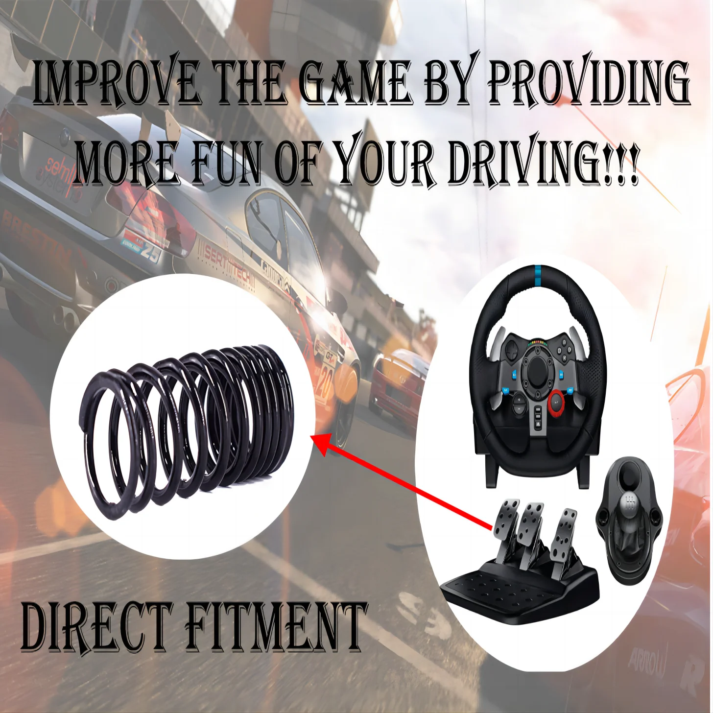 Per Logitech 3 Pcs Pedale Del Freno Acceleratore Kit Molla Pedale Frizione Adatto Per Logitech G25 G27 G29 G920 Aggiornamento Ruota Da Corsa Mod Exp