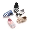 Newborn Soft Soled Bed Shoes Fashionable Checkered Baby Casual Shoes Anti Slip Walking Shoes 1