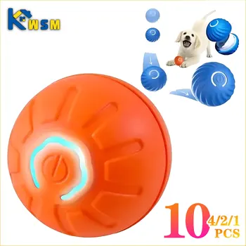1-10PCS Smart Dog Toy Ball Electronic Interactive Pet Toy Moving Ball USB Automatic Moving Bounce Suitable for Puppy Gift 1