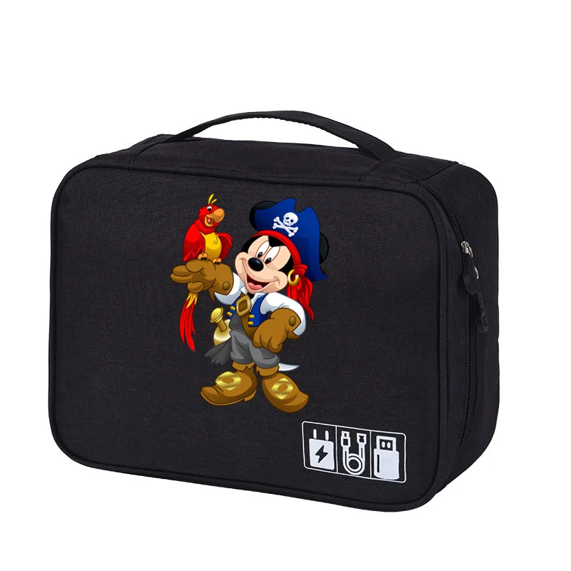 Mickey Minnie Mouse torba do przechowywania kabli akcesoria elektroniczne Digital USB torba wtyczka ładowarki Organizer przenośne torby podróżne