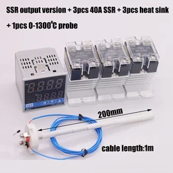 Advanced Digital Programmable Thermostat with Timer and Temperature Control (Add 3SSR and SensorK)
