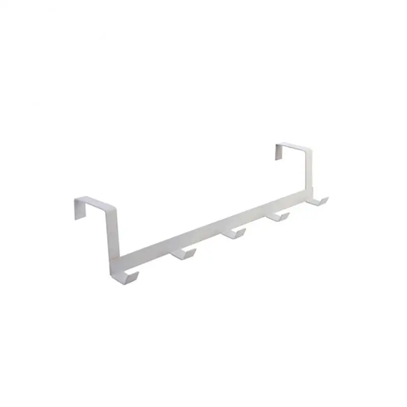 

Hooks Over The Door 5 Hooks Home Bathroom Organizer Rack Clothes Coat Hat Towel Hanger Bathroom Kitchen Accessories Holder Rack