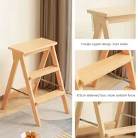 Household Folding Ladder, Kitchen Climbing Stool, Three-Step Portable Ladder, Multifunctional High Stool 3