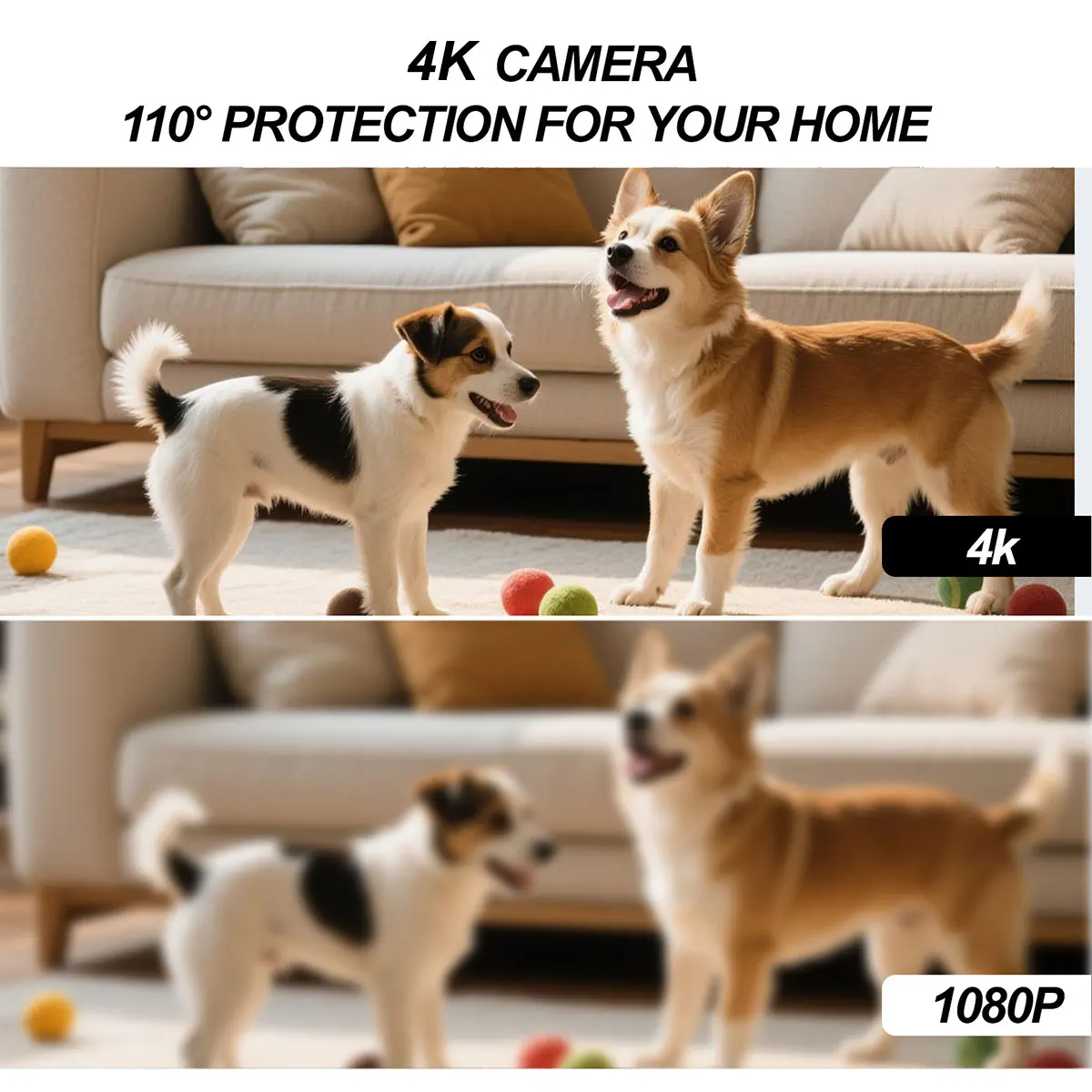 Rear ports and connectivity options of the clock camera
