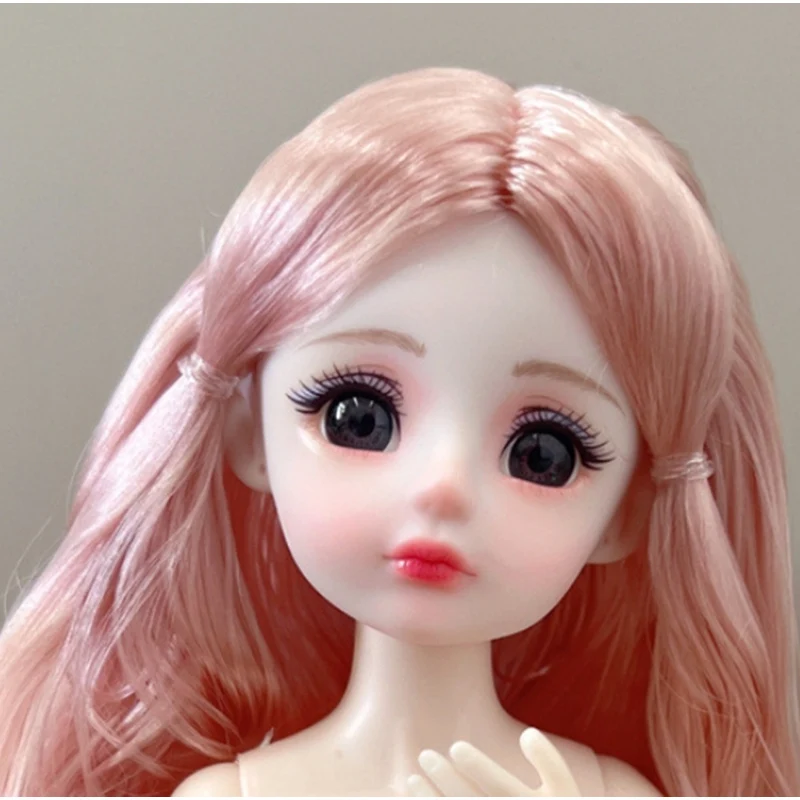 1 pieces Head for 30cm Girl Doll 1/6 Bjd Princess  Accessories Children Dress Up Toy Diy Only Head 4